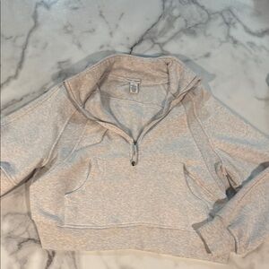 Heather Gray Women's Quarter-Zip Sweatshirt